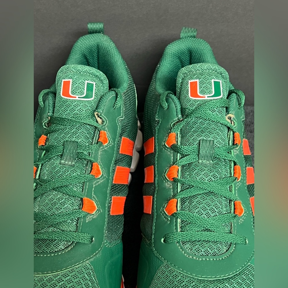 Adidas SPEED TRAINERS Player Issued Miami Hurricanes TEAM EXCLUSIVE SIZE 16 RARE - Picture 7 of 11